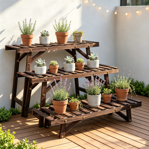 Tier ladder plant shelf high - plant,