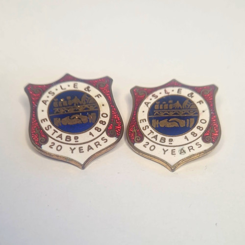 Pair vintage aslef years - 20,