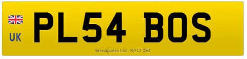 Private number plate pl54 - plate,