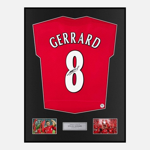 Framed steven gerrard signed - steven,
