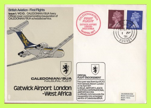 1971 caledonian bua vc10 - g.b.,