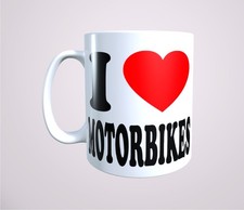 I Love Motorbikes Mug Can