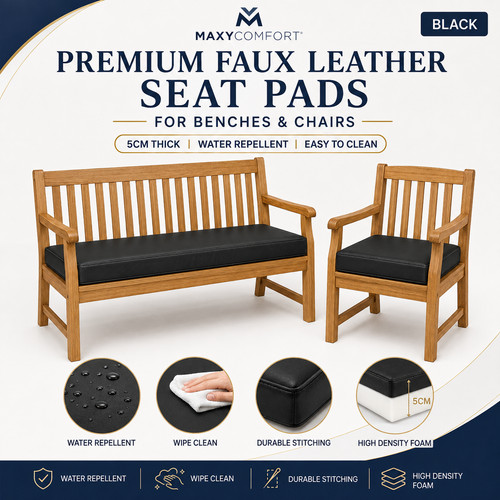 Black faux leather - black,
