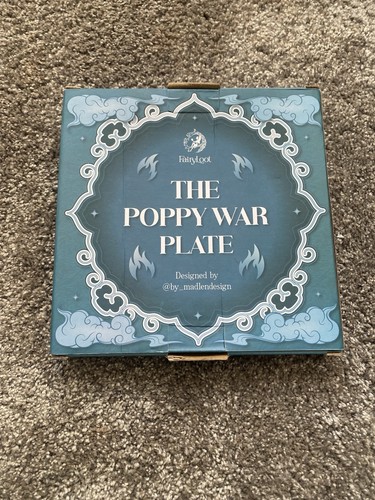 Fairyloot the poppy war plate - the,