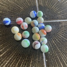 Vintage mixed swirl glass - vintage,