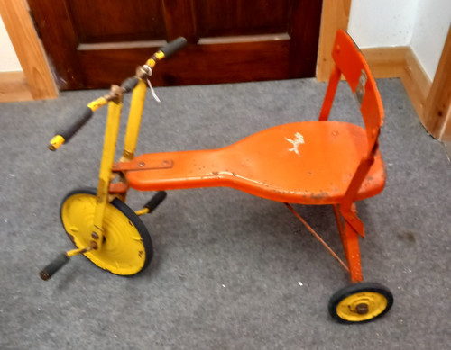1950 child pedal trike - pedal, a3