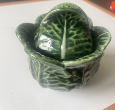 Subtil Portugal P126 Green Cabbage Leaf Bowl With Lid