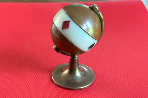 Vintage brass copper globe - ,