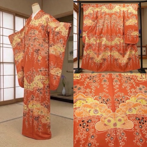 Furisode kimono japanese pure - japanese,
