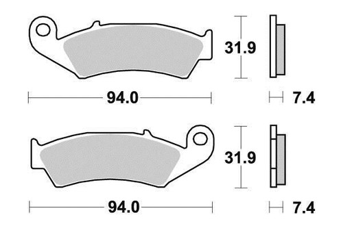 Set front brake pads - brake,