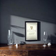 Guinness Signature Style Wooden Framed Small Mirror | Pub Mirror 33x23 cm