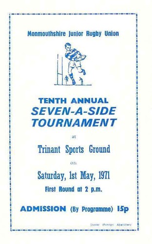 Monmouthshire junior union - monmouthshire, 7s