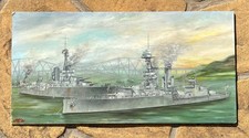 OIL PAINTING ROYAL NAVY HMS