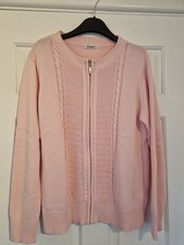 Women's Damart Pink Zip Cotton