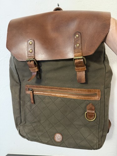 Timberland canvass and leather - canvass,