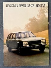 Peugeot 504 Estate Brochure 1977 - VERY GOOD CONDTION