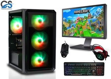 Gaming PC Bundle Intel Quad Core i5 16GB RAM 1TB+240GB SSD 2GB GT 730 Windows 11