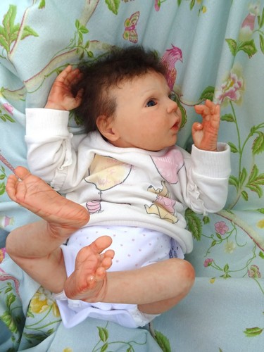 Reborn baby girl mayven - girl, 19"