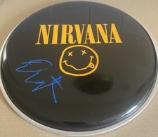 Dan Peters   *HAND SIGNED*  Drumhead  -  AUTOGRAPHED -  Nirvana