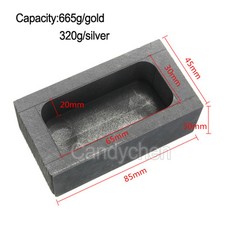 Graphite Casting Ingot Bar Mold For Gold Silver Copper Melting Refining Scrap