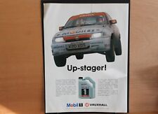 Original VAUXHALL ASTRA Mk3 MOBIL 1 mag advert frame-ready wall-art flat-pack