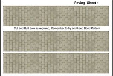 "00"Gauge,Paving, 2m  of 1 mm Thick Card to cut out,plus 250 Drain coversEtc   .