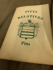 Pitts Relatives Kenneth H Ward History Of The Pitts Family Name In USA