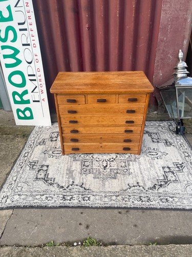 Antique oak drawer - oak, 9-drawer