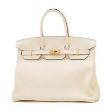 Hermes Hermès Birkin 35 Handbag, Togo Nata, Gold Hardware, U Stamp