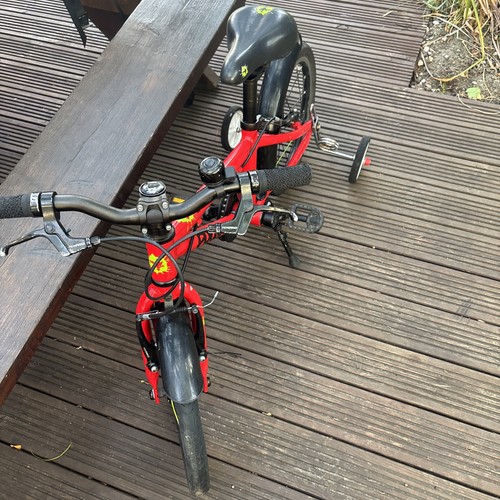 Frog children red bike - children's,