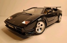 BURAGO 1/18 Diecast Model - Lamborghini Countach 1988 Black - cod 3037 - Boxed