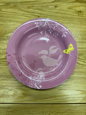 Portmeirion Dawn Chorus 2 Pink 7" Tea Side ,Salad ,Bread Plate Birds Butterflies