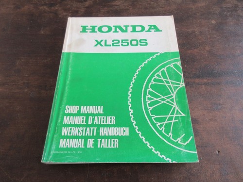 Honda xl250s 1978 shop - honda, repair