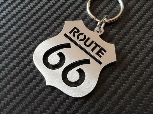 Route keyring keychain - route,