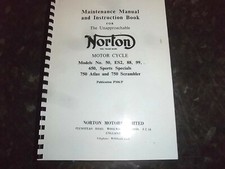 NORTON MODEL ES2, MOD50 88, 99