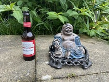 Large Chinese Foochow Lacquer Buddha With Stand