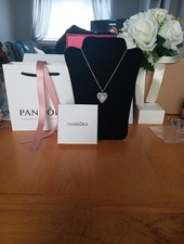  Genuine PANDORA .925 S.S. HEART OF WINTER necklace 30cm adjustable