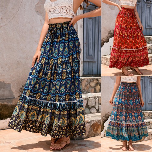 Boho ladies print maxi - ladies,
