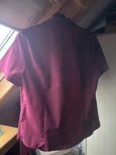 Short Sleeve Cotton Red Ladies