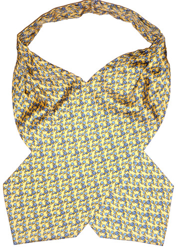 Vintage tie rack silk cravat - tie,