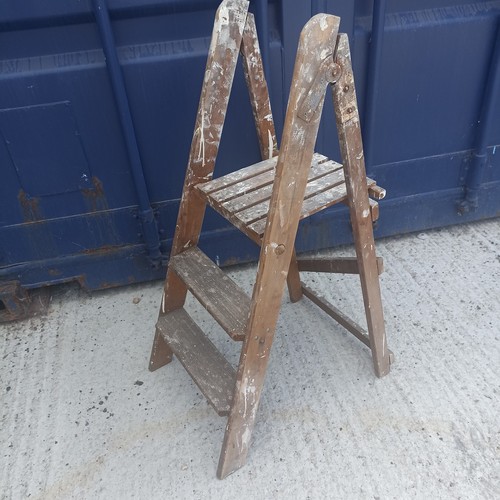 Vintage wooden frame step - a-frame,
