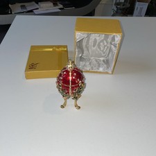 QIFU Vintage Red Faberge Egg