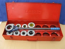 Presto Pipe Threading Kit 3/8" to 1" Left and Right Hand Made In England In Case