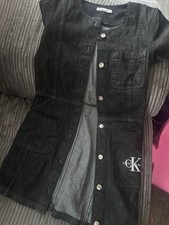 Calvin klein Black Denim Girls Dress Size 12