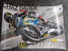 Chaz Davies Signed BMW R1000rr Superbike Poster