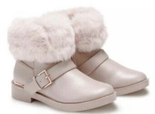 PINK FAUX LEATHER FAUX FUR