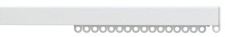 Silent Gliss 1080 curtain track in White