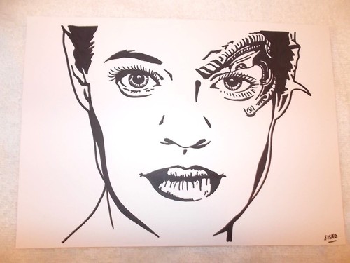 Black ink marker - marker, pen