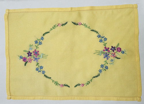 Handmade embroidered floral - embroidered,