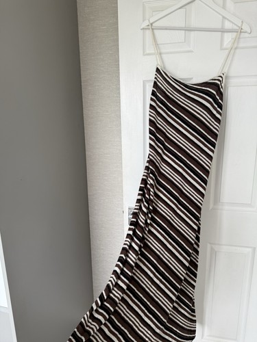 Zara striped rustic dress - rustic, size